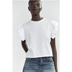 CAMISETA EFECTO LAVADO VOLANTES
