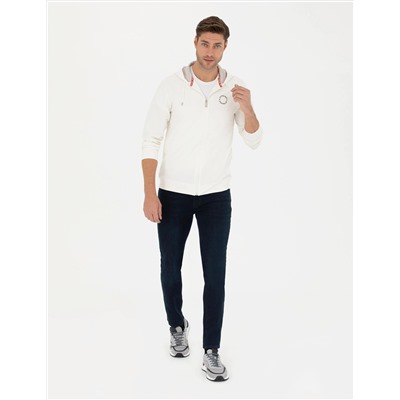 Ekru Regular Fit Örme Hırka