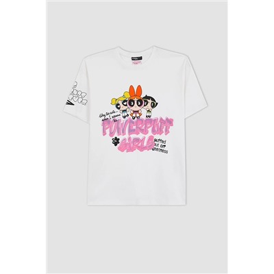 Defacto Coool Powerpuff Girls Lisanslı Oversize Fit Baskılı Kısa Kollu Tişört A0039AX23SM