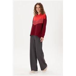 Kadın Bordo Kapüşonlu Sweatshirt