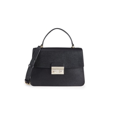 FURLA Bella Leather Top Handle Bag
