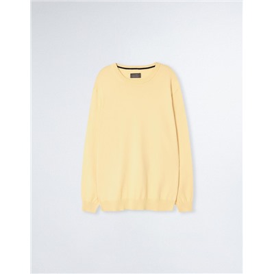 Knitted Jumper, Men, Light Yellow