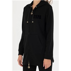 Kadın Siyah Kapüşonlu Sweatshirt