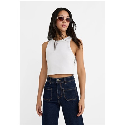 BASIC RIBBED CROP TOP