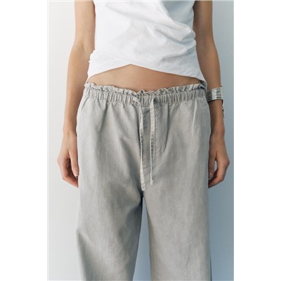 ZW COLLECTION LOOSE FIT LOW-RISE JEANS
