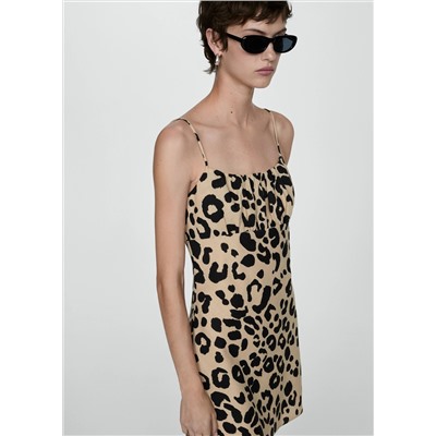 Vestido corto leopardo