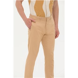 Erkek Camel Kanvas Pantolon