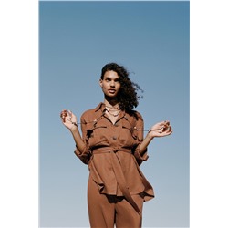 CAMISA SAFARI CON LINO