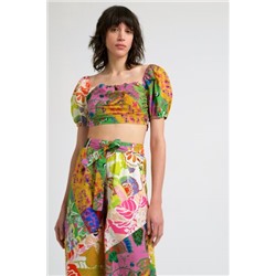 Blusa cropped M. Christian Lacroix