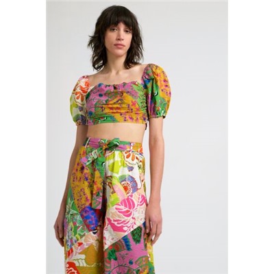 Blusa cropped M. Christian Lacroix