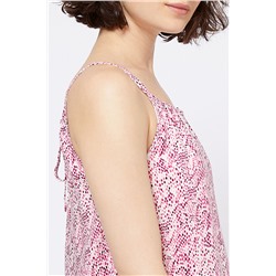 Короткий бэби-долл Chimène цвета экрю и фуксии