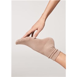 Socke aus Wolle/Baumwolle ohne Bündchen