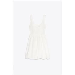 LACE MINI DRESS WITH EMBROIDERY