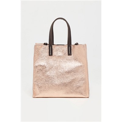 Bolso y neceser de piel Coti Rosa