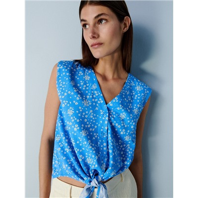 Gemusterte Bluse