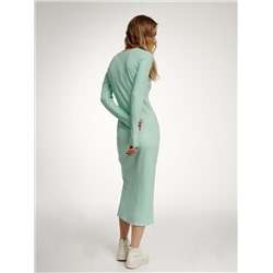 Strickkleid mit Gestreifter Struktur