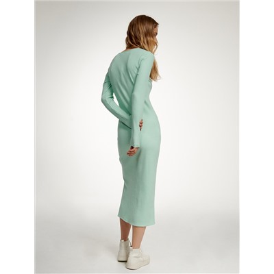 Strickkleid mit Gestreifter Struktur