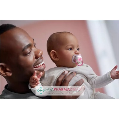 Avent Sucettes Ultra Air Happy 0-6 mois "Love" & Papillon x2