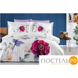 Постельное белье Карвен Stripe Satin с цветным принтом 1.5 спальное N249 -SB020(4пр.)