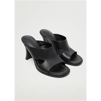 Sandalia piel tacón  -  Mujer | MANGO OUTLET Melilla