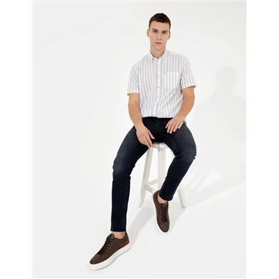 Haki Regular Fit Kısa Kollu Gömlek