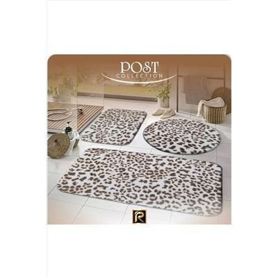 REGNUM CARPET Post Collection New 3' Lü Banyo Halısı Kaymaz REGNUMNEW