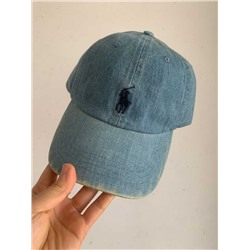 Новая бейсболка с мягким верхом из выстиранной джинсовой ткани RALPH LAURE*N ОРИГИНАЛ!