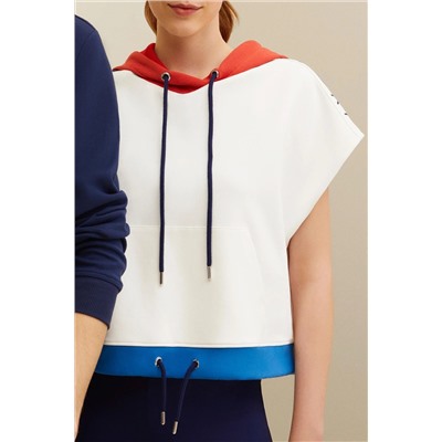 Kadın Beyaz Sweatshirt