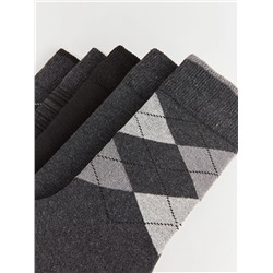LC Waikiki Desenli Erkek Soket Çorap 5'li, LCW ACCESSORIES                                            
                                            Desenli Erkek Soket Çorap 5'li