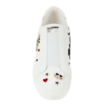 Karl Lagerfeld Paris Caitie Logo Graphic Slip On Sneakers