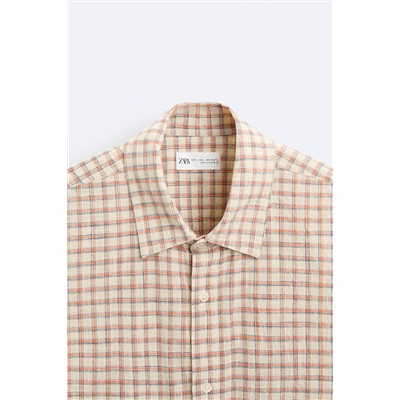 CAMISA CROPPED FIT CUADROS