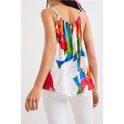 Blusa halter tropical