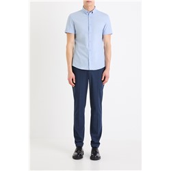 Camisa slim fit - Azul