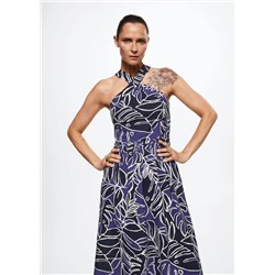 Vestido algodón estampado -  Mujer | MANGO OUTLET España