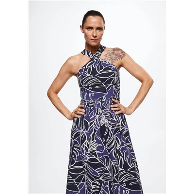 Vestido algodón estampado -  Mujer | MANGO OUTLET España