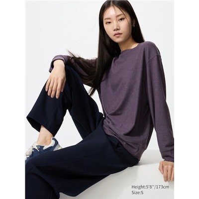 Soft Knit Fleece Crew Neck T-Shirt