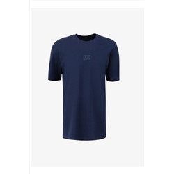 Lee, Bisiklet Yaka Lacivert Erkek T-Shirt L222001410 Bisiklet Yaka Tshirt