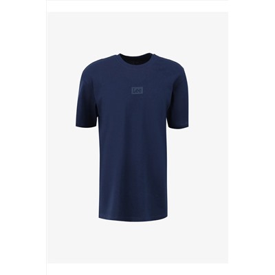 Lee, Bisiklet Yaka Lacivert Erkek T-Shirt L222001410 Bisiklet Yaka Tshirt