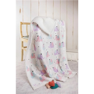 HAMUR Fluffy Bebek Battaniyesi 80x100 Cm Elephant E11BC0550256HM