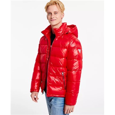 GUESS Men's Hooded Puffer Coat