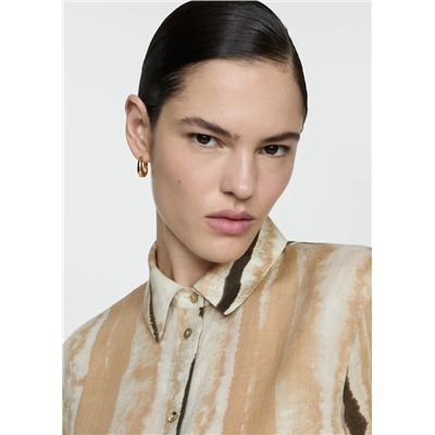Camisa 100% ramio estampada