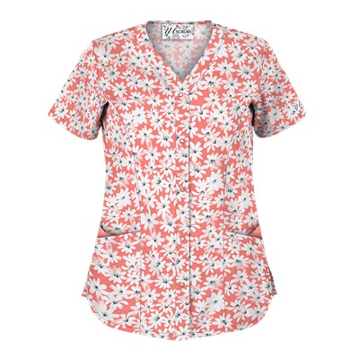 UA Daisy Mae Petunia Scrub Top