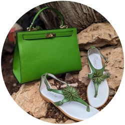 ZAPATOS 2726TG MANZANA+Ab.Zapatos PELLE Birkin/2 (720) Pistacho АКЦИЯ