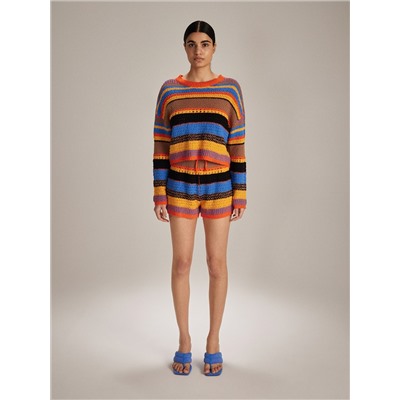 Pullover aus Strukturjersey