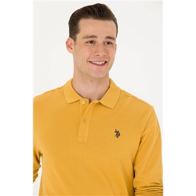 Erkek Hardal Basic Sweatshirt