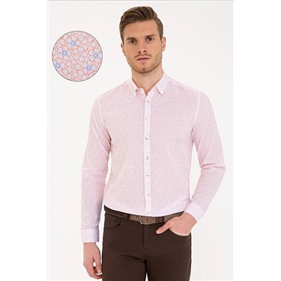 Pierre Cardin Turuncu Slim Fit Gömlek G021SZ004.000.1207276