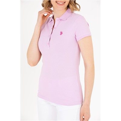 Kadın Manolya Basic Polo Yaka Tişört