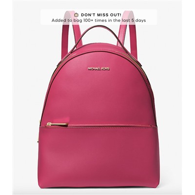 MICHAEL KORS OUTLET Sheila Medium Faux Saffiano Leather Backpack