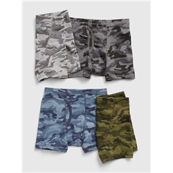Kids Camo Boxer Briefs (4-Pack)