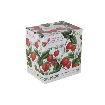 Кружка, 300 мл, фарфор F, белая, Земляника, Orchard Fruits, 53983